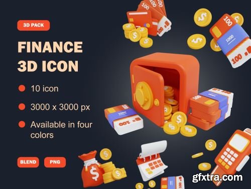 Finance 3D Icon Ui8.net