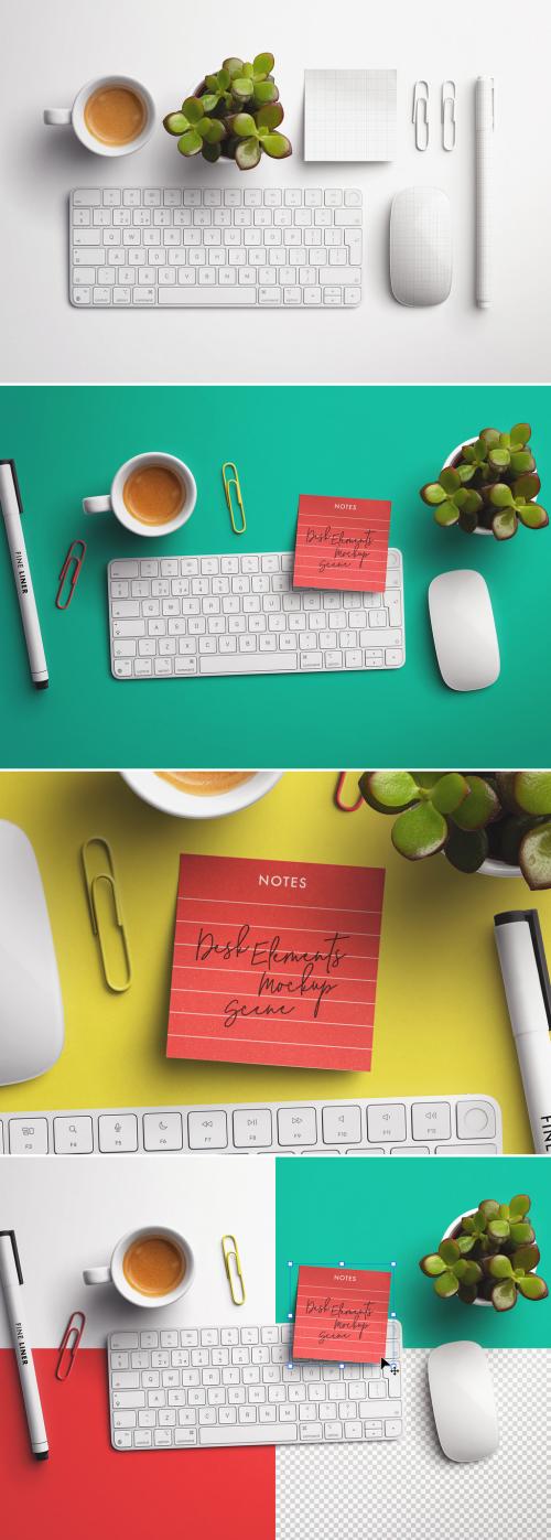 Desk Mockup Scene 642093569