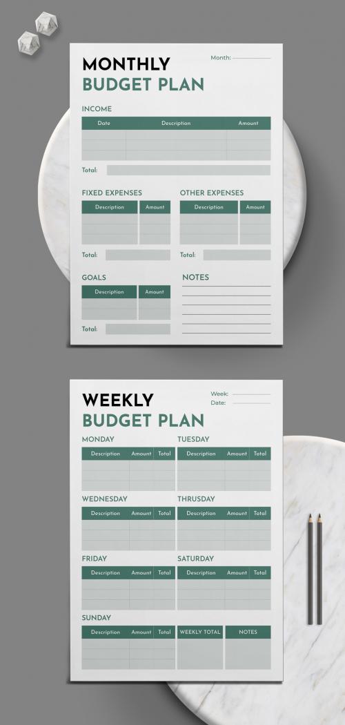 Monthly Budget Planner Design 641279782