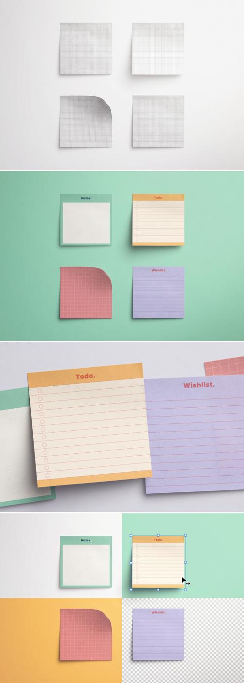 Sticky Notes Mockup 642093509