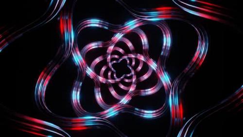 Videohive - Red And Blue Moving Spiral Patterns Background Vj Loop In HD - 48368813 - 48368813