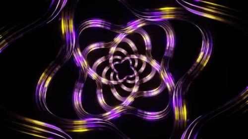 Videohive - Purple And Yellow Moving Spiral Patterns Background Vj Loop In HD - 48368816 - 48368816