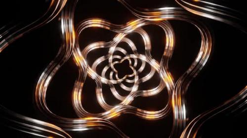 Videohive - Silver And Orange Moving Spiral Patterns Background Vj Loop In HD - 48368817 - 48368817