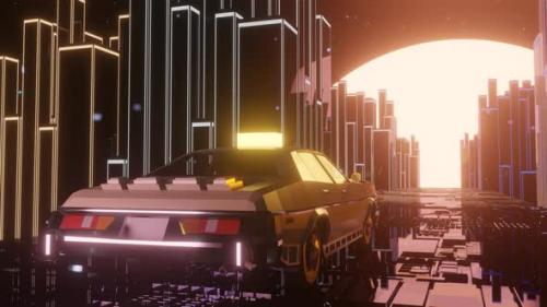 Videohive - Futuristic Scifi City Loop - 48369075 - 48369075