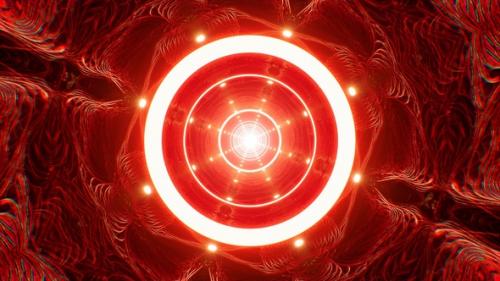 Videohive - Red Weird Organic Tunnel Vj Loop - 48383690 - 48383690