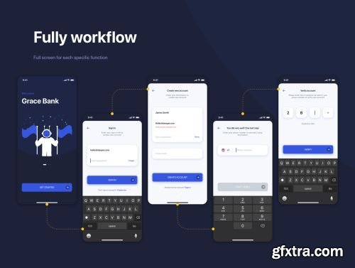 Grace - Banking App UI Kit Ui8.net