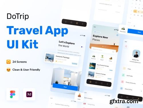 DoTrip - Travel App UI Kit Ui8.net