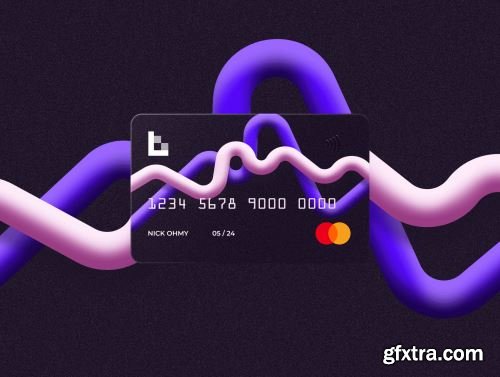 Glossy Bank Card Kit Ui8.net