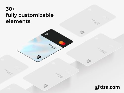 Glossy Bank Card Kit Ui8.net