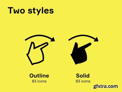 Gestures & Swipes Icons Ui8.net