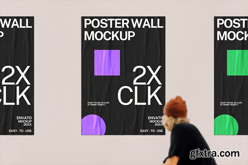 Poster Wall Mockup LB3QKR7