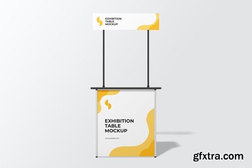 Exhibition Table Stand Mockup SLXPQVW