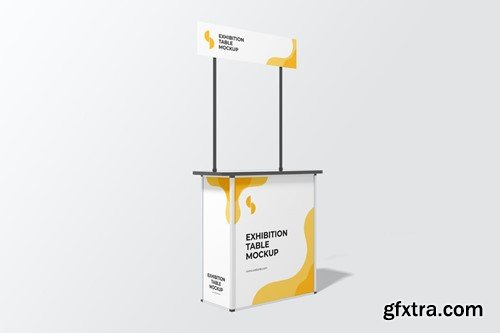 Exhibition Table Stand Mockup SLXPQVW