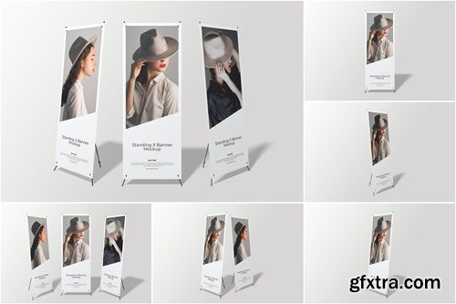 Standing X Banner Mockup GYC3V79