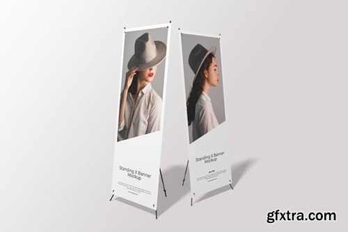 Standing X Banner Mockup GYC3V79