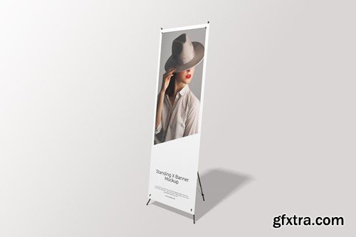 Standing X Banner Mockup GYC3V79