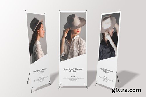 Standing X Banner Mockup GYC3V79