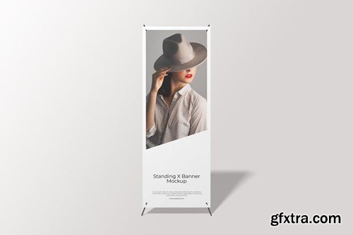 Standing X Banner Mockup GYC3V79