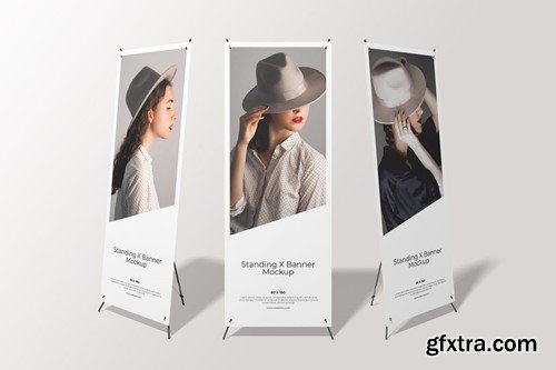 Standing X Banner Mockup GYC3V79