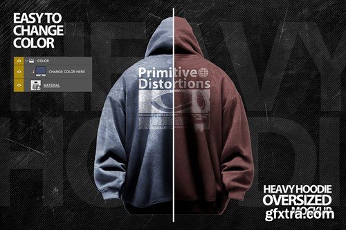 Heavy Hoodie Oversized Mockup 4MALYCN