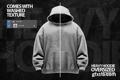 Heavy Hoodie Oversized Mockup 4MALYCN