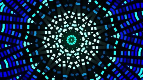 Videohive - Colorful animation design with star in the center. Kaleidoscope VJ loop - 48301714 - 48301714