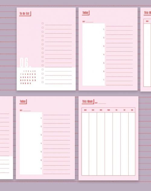 Pink and Red Planner 640731998