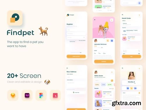 Findpet - Pet Finder UI KIT Ui8.net