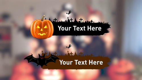 Videohive - Halloween Lower Third Pack Alpha - 48303160 - 48303160