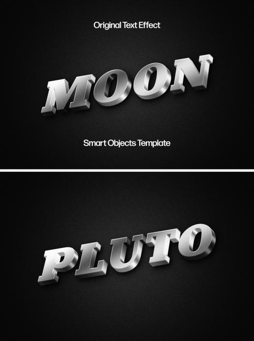 3D Noir Text Effect Mockup 642084435