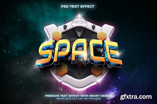 Space Galaxy Esport 3D Text Effect