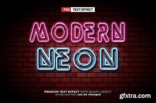 Modern Neon Light Text Effect