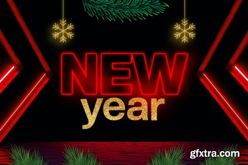 New Year Text Effect