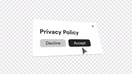 Videohive - Privacy Policy Accept Decline Animation with Alpha - 48303169 - 48303169