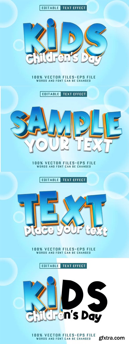 Children's Day Editable Text Effect