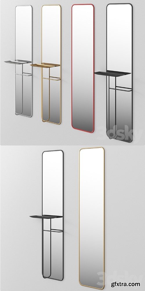 CONCIERGE By Caussa Mirror with stand