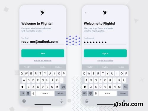 Flights UI Kit Ui8.net