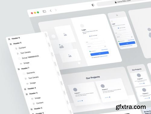 Filllo Web Wireframe UI Kit Ui8.net