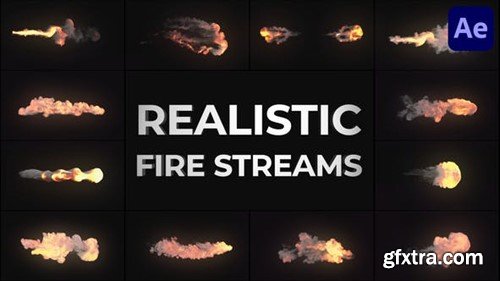 Videohive Realistic Fire Streams for After Effects 48694815