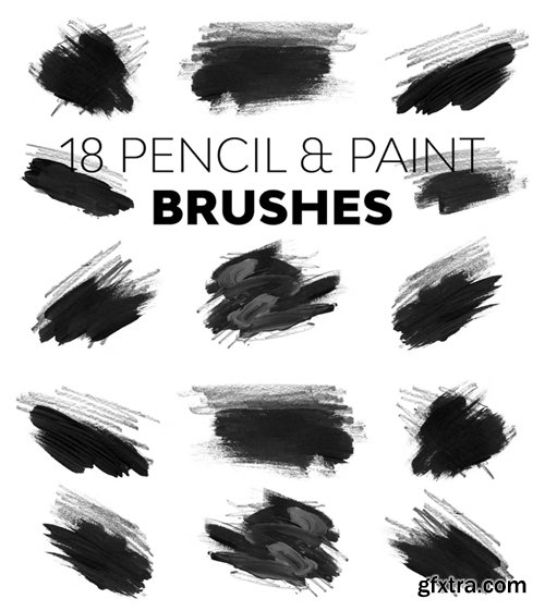 Pencil & Paint Brushes for Photoshop