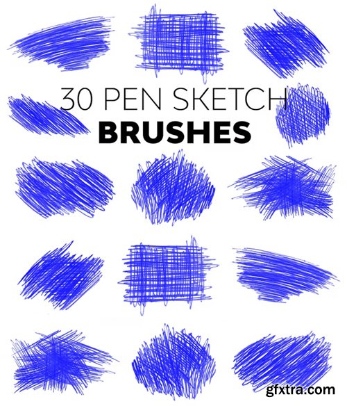 Pen Sketch Brushes for Photoshop