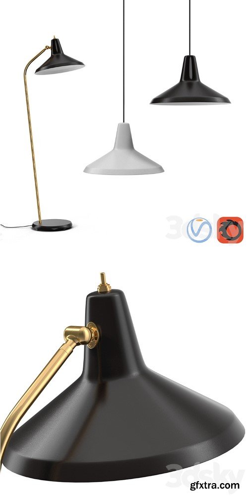 Gubi lampadaire G10 floor lamp