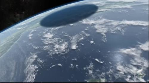 Videohive - Meteor shadow animation over the earth - 48305037 - 48305037