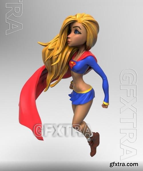 Messias - Supergirl &ndash; 3D Print Model