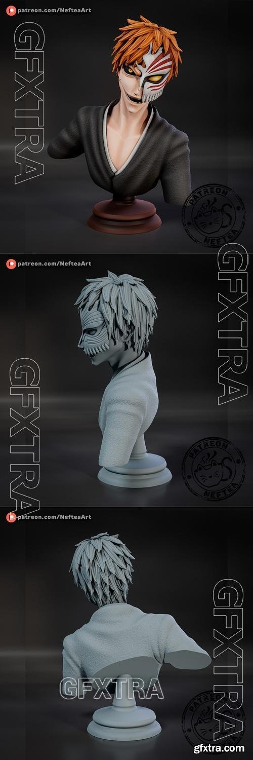 Ichigo Bust &ndash; 3D Print Model
