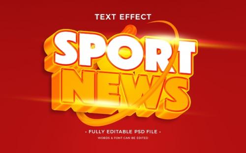 Premium PSD | Sport text effect Premium PSD