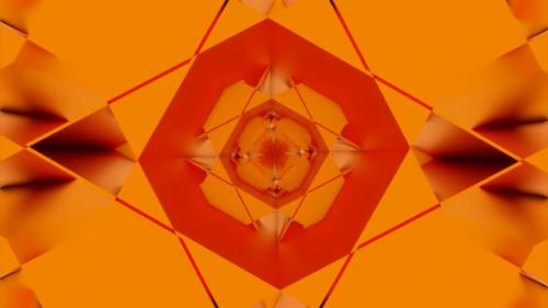 Videohive - Orange geometric background - 48310219 - 48310219