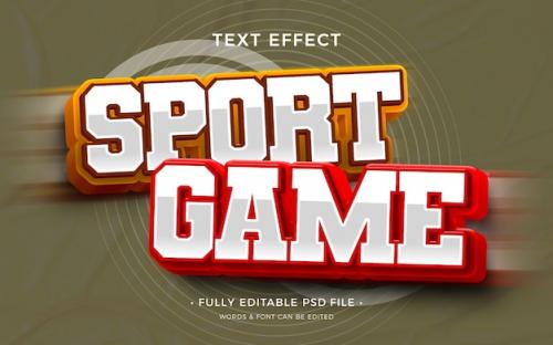 Premium PSD | Sport text effect Premium PSD