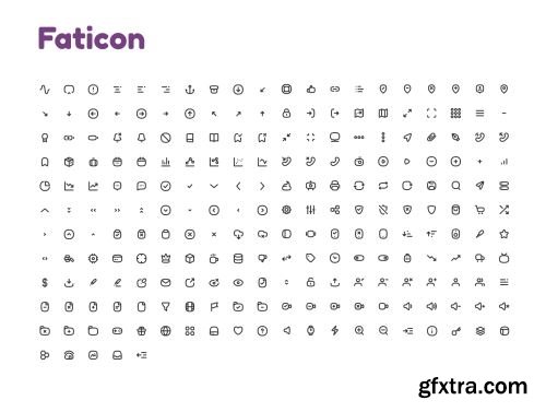 Faticon Line Icons Pack Ui8.net