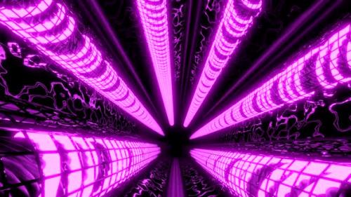 Videohive - Flying into spaceship tunnel, sci-fi spaceship corridor - 48310232 - 48310232